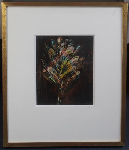Sidney Nolan (1917-1992) Still life of flowers, 11.75 x 9.75in.